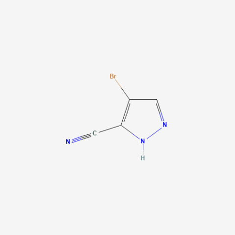 4-bromo-1H-pyrazole-3-carbonitrile Chemische Struktur