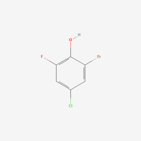 2-Bromo-4-chloro-6-fluorophenol Chemische Struktur