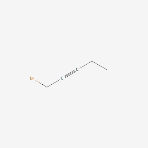 1-Bromo-2-pentyne التركيب الكيميائي