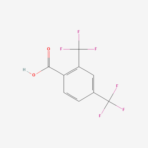 2，4-Bis(trifluoromethyl)benzoicacid 化学構造