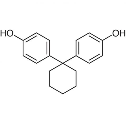 1,1-Bis(4-hydroxyphenyl)cyclohexane Chemische Struktur