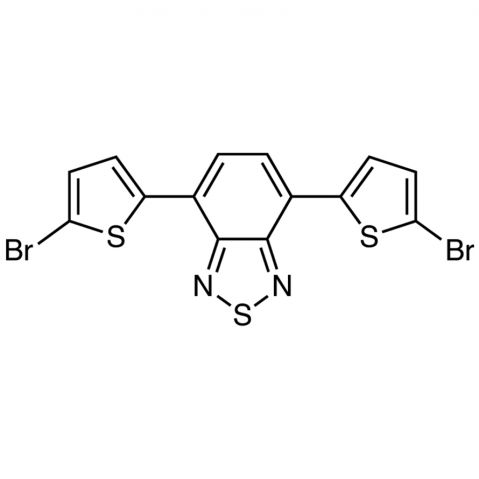 4,7-Bis(5-bromo-2-thienyl)-2,1,3-benzothiadiazole 化学構造