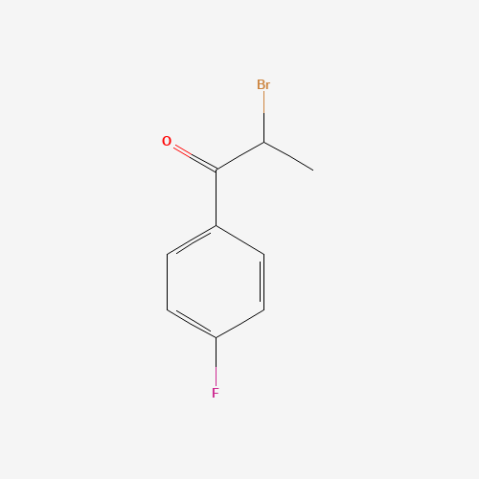 2-Bromo-1-(4-fluorophenyl)-1-propanone Chemische Struktur