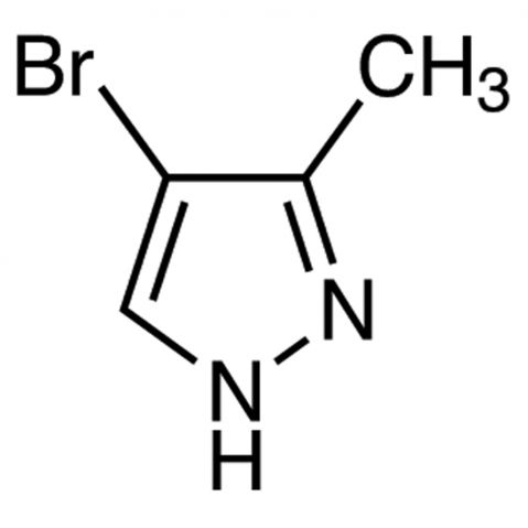 4-Bromo-3-methyl-1H-pyrazole 化学構造