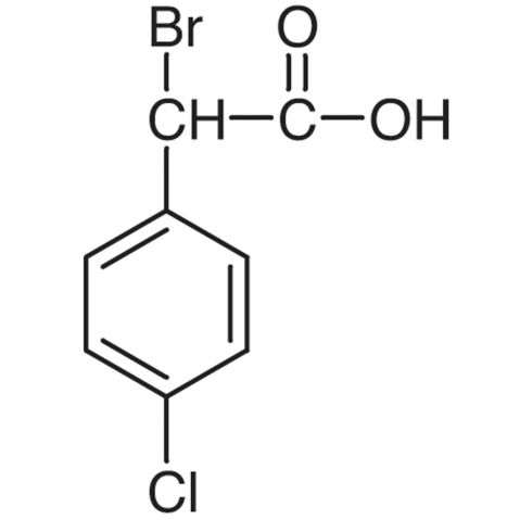 α-Bromo-4-chlorophenylacetic acid Chemische Struktur