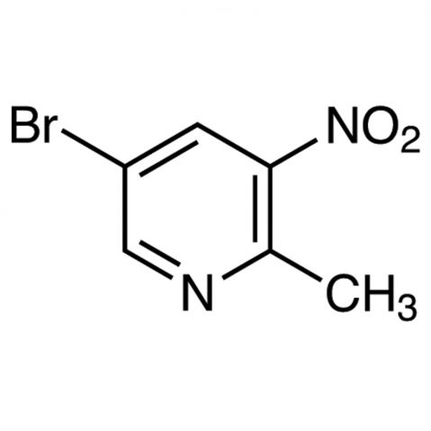 5-Bromo-2-methyl-3-nitropyridine Chemical Structure