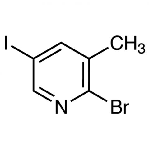 2-Bromo-5-iodo-3-methylpyridine Chemische Struktur