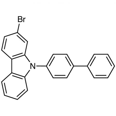 9-(4-Biphenylyl)-2-bromocarbazole Chemische Struktur