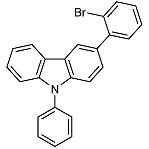 3-(2-Bromophenyl)-9-phenyl-9H-carbazole Chemical Structure