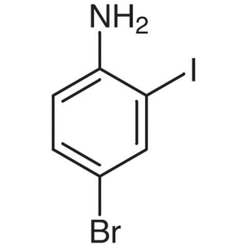 4-Bromo-2-iodoaniline التركيب الكيميائي