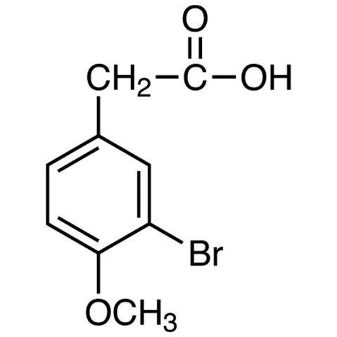 3-Bromo-4-methoxyphenylacetic Acid Chemical Structure