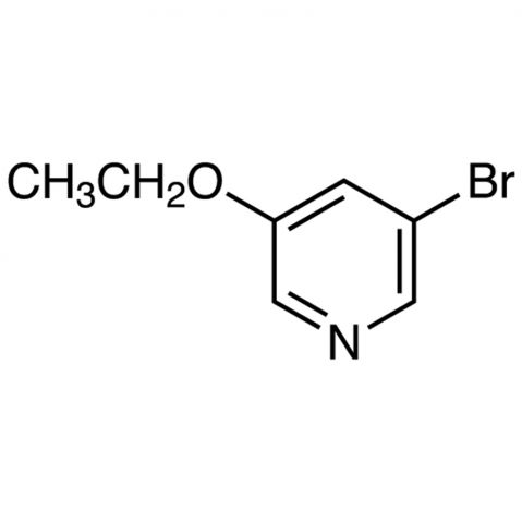 3-Bromo-5-ethoxypyridine 化学構造