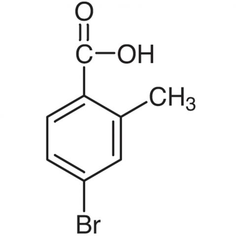 4-Bromo-2-methylbenzoic Acid Chemical Structure