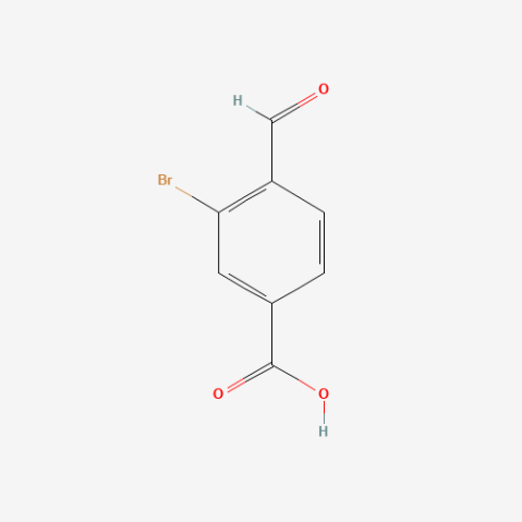 3-Bromo-4-formylbenzoic acid Chemical Structure