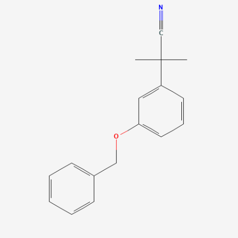 2-[3-(Benzyloxy)phenyl]-2-methylpropionitrile Chemical Structure