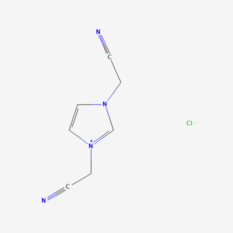 1,3-Bis(cyanomethyl)imidazolium chloride Chemische Struktur