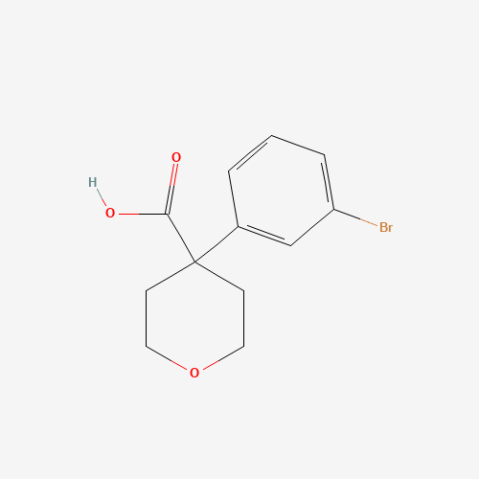 4-(3-bromophenyl)oxane-4-carboxylic acid Chemical Structure