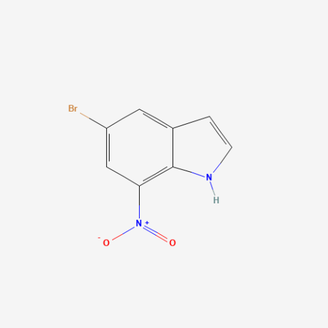 5-Bromo-7-nitroindole التركيب الكيميائي