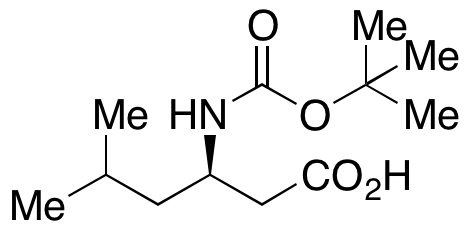 Boc-D-beta-homoleucine التركيب الكيميائي