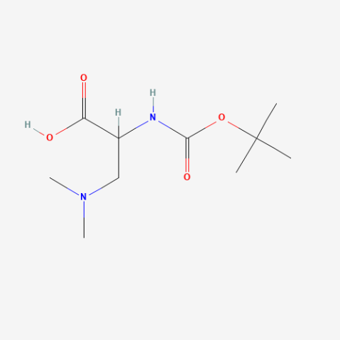 Boc-aza-DL-leucine 化学構造