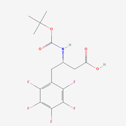 Boc-pentafluoro-L-beta-homophenylalanine Chemical Structure