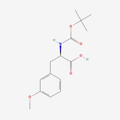 Boc-3-methoxy-D-phenylalanine التركيب الكيميائي