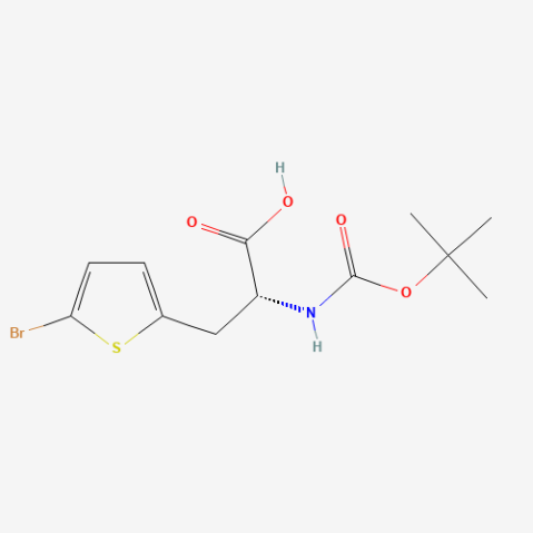 Boc-D-alpha-(5-bromothienyl)alanine Chemical Structure