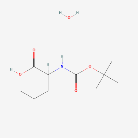 Boc-DL-leucine hydrate Chemical Structure