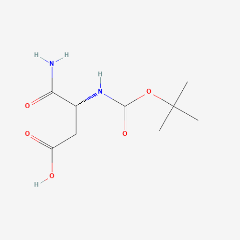 Boc-D-aspartic acid alpha-amide Chemical Structure