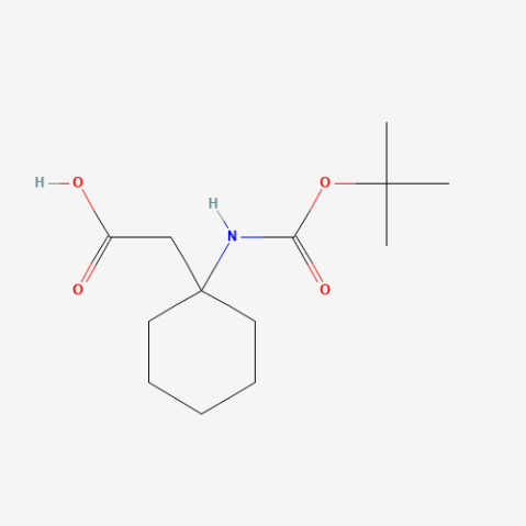 Boc-1-amino-cyclohexane acetic acid Chemical Structure