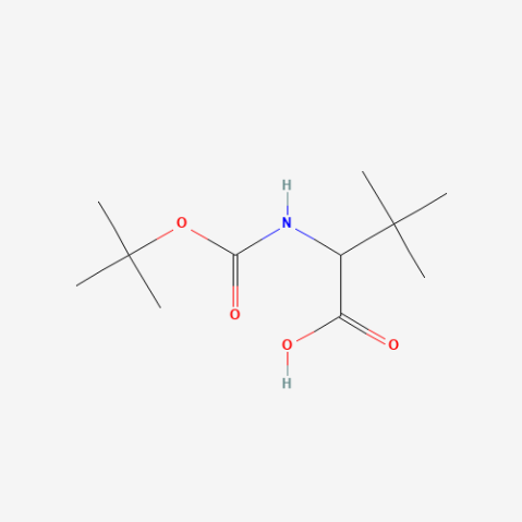 Boc-DL-alpha-tert-butyl-Gly-OH Chemische Struktur