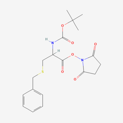 Boc-S-benzyl-L-cysteine N-hydroxysuccinimide ester Chemische Struktur