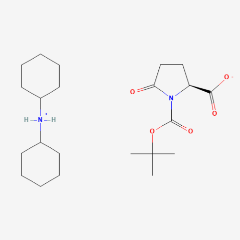 Boc-L-pyroglutamic acid dicyclohexylammonium salt Chemical Structure