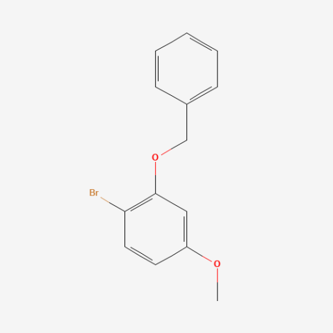 1-Bromo-4-methoxy-2-phenylmethoxybenzene 化学構造