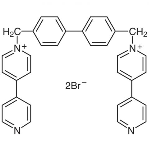 1,1'-[Biphenyl-4,4'-diylbis(methylene)]bis(4,4'-bipyridinium) Dibromide 化学構造