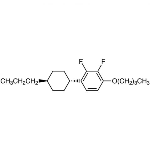 1-Butoxy-2,3-difluoro-4-(trans-4-propylcyclohexyl)benzene Chemical Structure