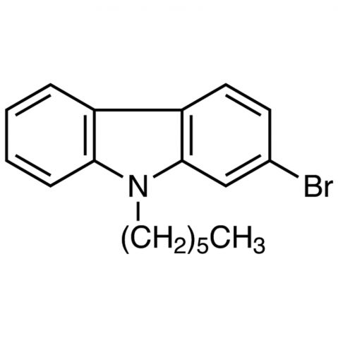 2-Bromo-9-hexyl-9H-carbazole Chemical Structure