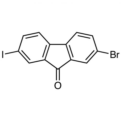 2-Bromo-7-iodo-9H-fluoren-9-one التركيب الكيميائي