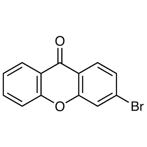 3-Bromo-9H-xanthen-9-one 化学構造