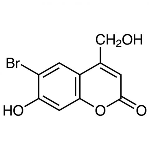 6-Bromo-7-hydroxy-4-(hydroxymethyl)coumarin Chemische Struktur