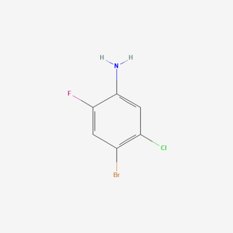 4-Bromo-5-chloro-2-fluoroaniline التركيب الكيميائي