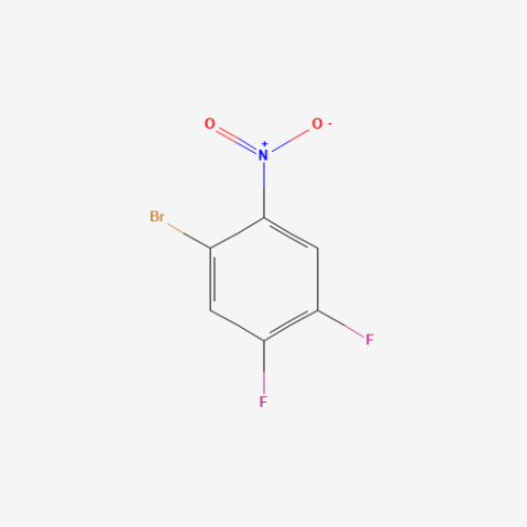 1-bromo-4,5-difluoro-2-nitrobenzene التركيب الكيميائي