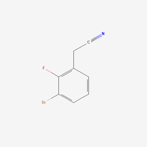 3-Bromo-2-fluorophenylacetonitrile Chemical Structure