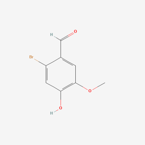 2-Bromo-4-hydroxy-5-methoxybenzaldehyde 化学構造