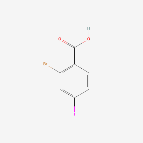 2-Bromo-4-iodobenzoic acid التركيب الكيميائي