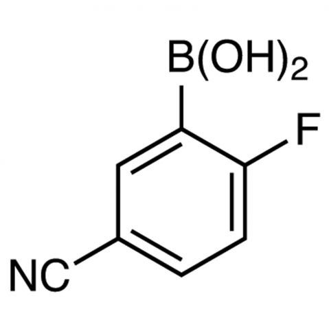 5-Cyano-2-fluorophenylboronic acid Chemical Structure