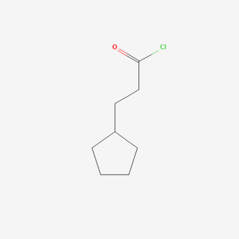 Cyclopentanepropionyl chloride Chemische Struktur