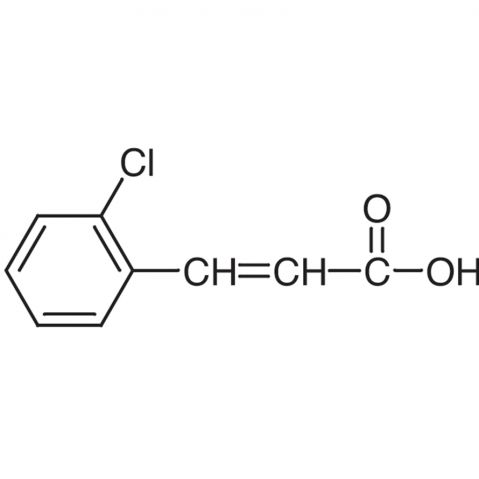 2-Chlorocinnamic acid, predominantly trans 化学構造