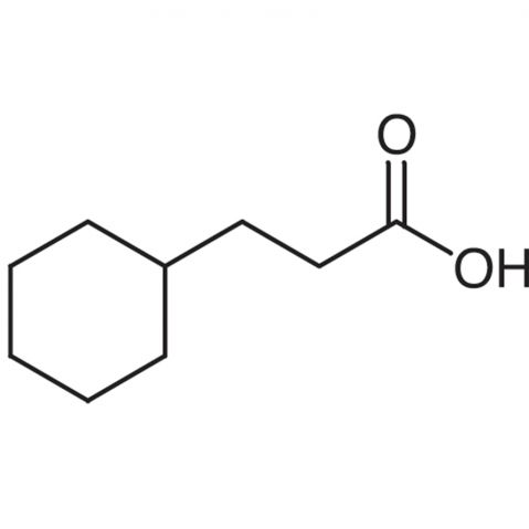 3-Cyclohexanepropionic acid 化学構造