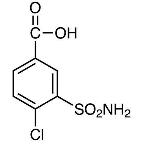 4-Chloro-3-sulfamoylbenzoic acid 化学構造